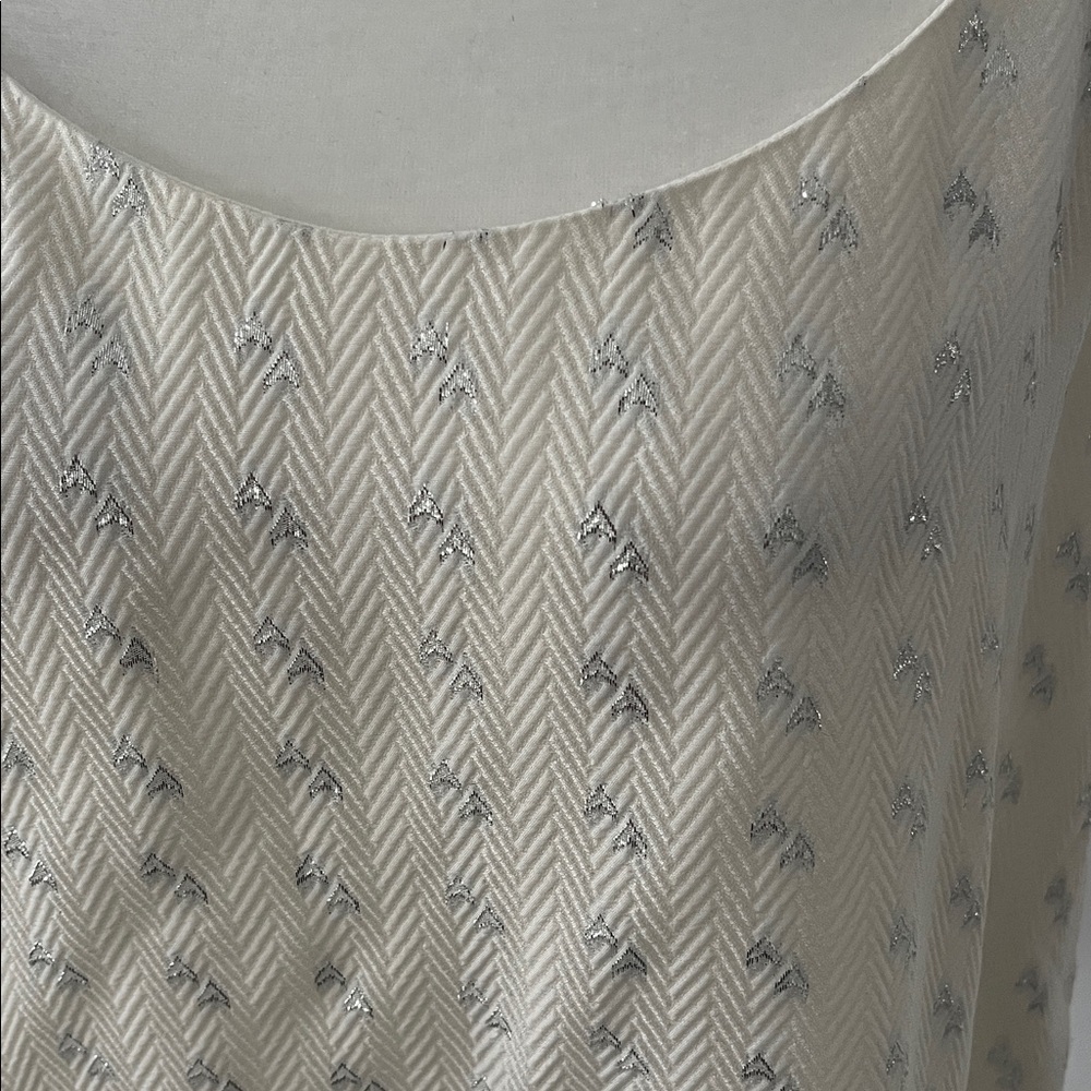 Club Monaco Silk Mellatic Accent Peplum Camisole - Picture 3 of 8